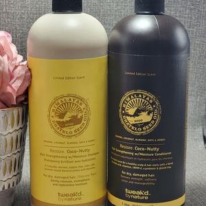 Tweak'd by Nature Restore Coco-Nutty Shampoo & Conditioner 32 oz ea Sealed